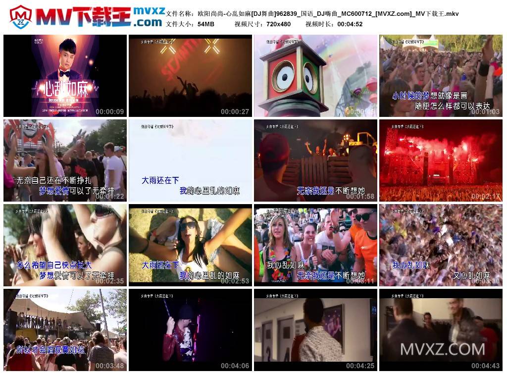 欧阳尚尚-心乱如麻[DJ舞曲]962839_国语_DJ嗨曲_MC600712